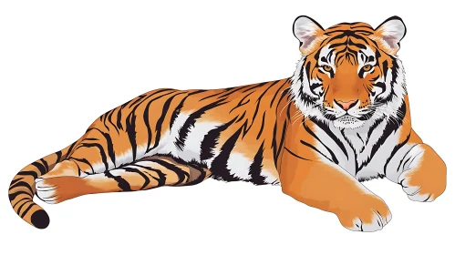 Serene Tiger Portrait