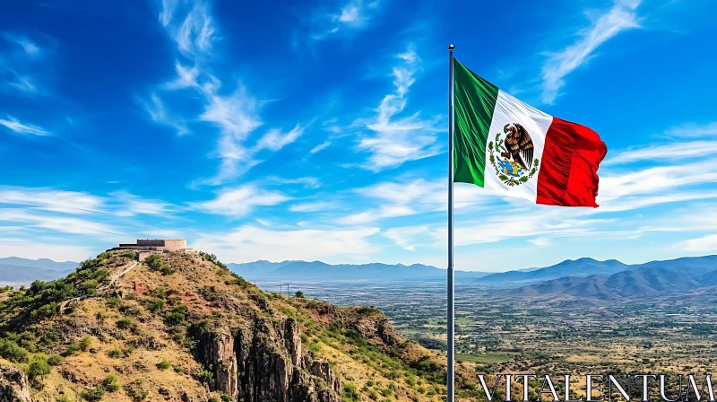 AI ART Majestic Mexican Flag Scene