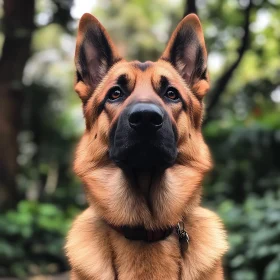 Majestic German Shepherd in Nature