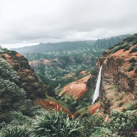 Canyon Waterfall Landscape