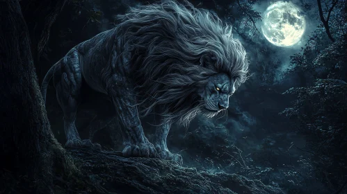 Lunar Lion: Guardian of the Night