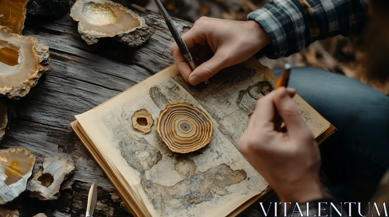 AI ART Nature's Sketchbook: A Geological Study