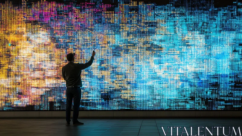 AI ART Colorful Abstract Wall Art Installation