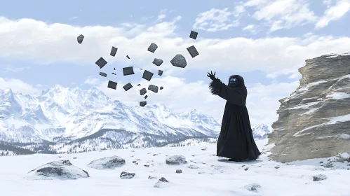 Winter Magic: Figure Levitation Stones