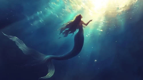 Underwater Mermaid Fantasy Art