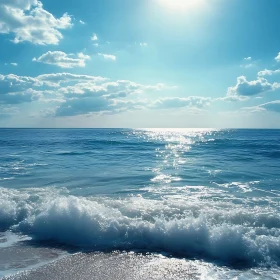 Calm Sea and Sky Landscape