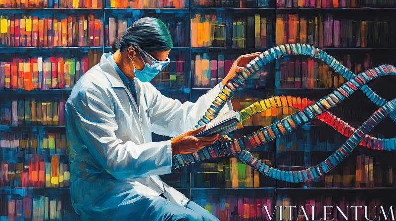 AI ART DNA research in the library