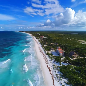 Turquoise Waters and White Sand Beach