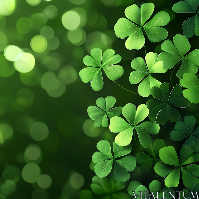 Emerald Canopy: A Clover's Serenade AI Image