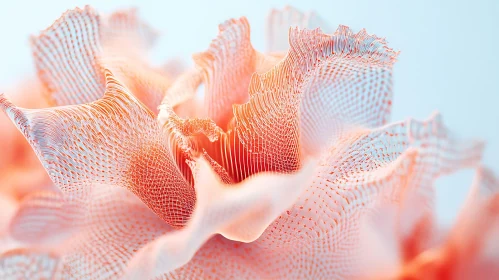 Undulating Coral Abstract