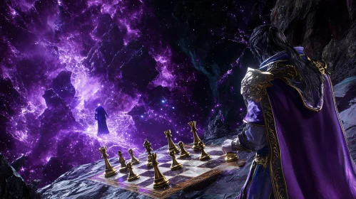 Celestial Chess Match: A Battle of Wits