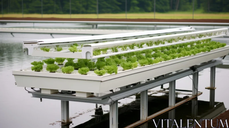 Innovative Watercooled Lettuce Production System on Lake AI Image