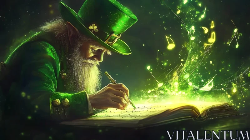 Leprechaun's Musical Magic AI Image