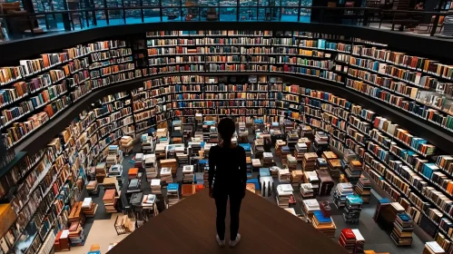 Bibliophile's Dream: Endless Shelves of Knowledge