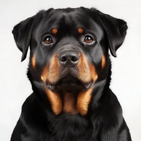 Expressive Rottweiler Pet Portrait