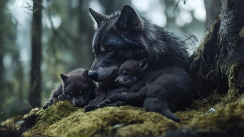 Wolf Family Portrait