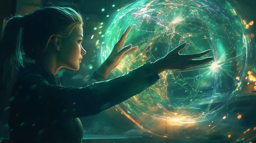 Interactive Data Sphere Interface