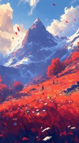 Autumn Mountain Landscape