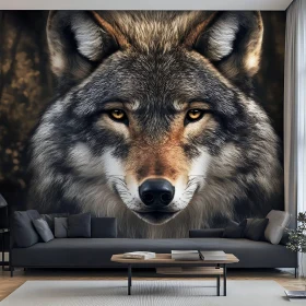 Intense Wolf Gaze Home Decor