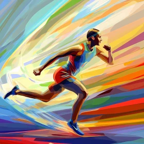 Abstract Athletics: The Essence of Speed and Motion