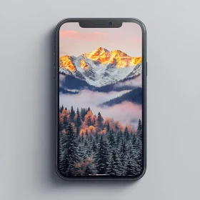 Mountain Sunrise Phone Display