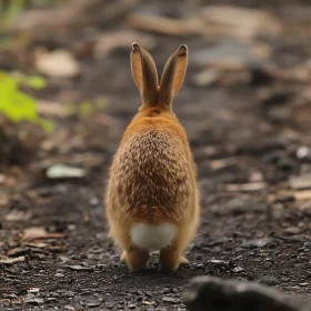 Back View of a Rabbit