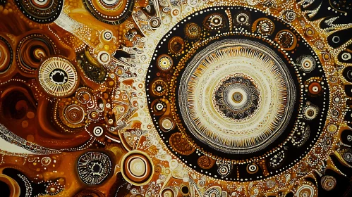 Intricate Circle Ornament Painting
