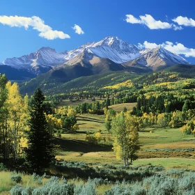 Scenic Mountain Landscape in the Fall