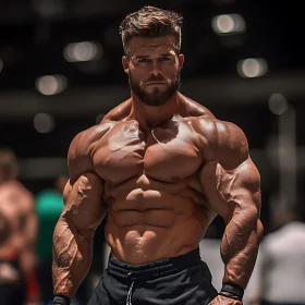 Fitness Model with Impressive Physique