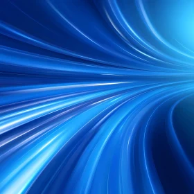 Swirling Blue Light Speed Lines Abstract