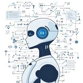 Advanced AI: A Conceptual Robot Portrait
