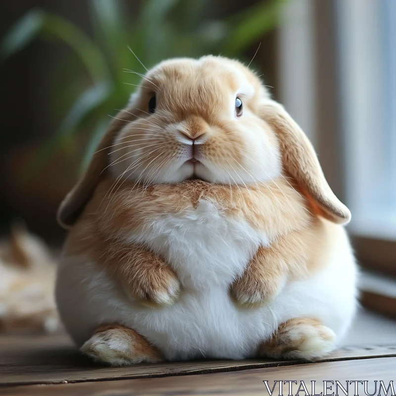 Adorable Rabbit Still Life AI Image