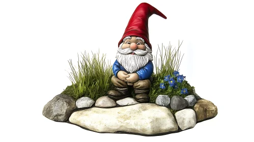 Red Hat Gnome Garden Decor