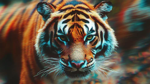 Powerful Tiger in Motion