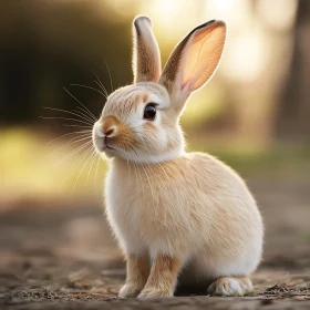 Peaceful Rabbit Image: Soft Fur Detail