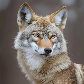 Coyote Close-Up - Detailed Animal Portrait