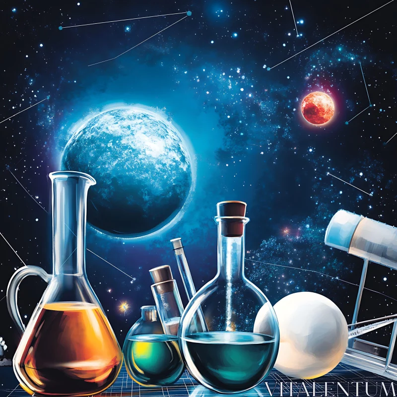 Planetary Science Experiment in Space AI Image
