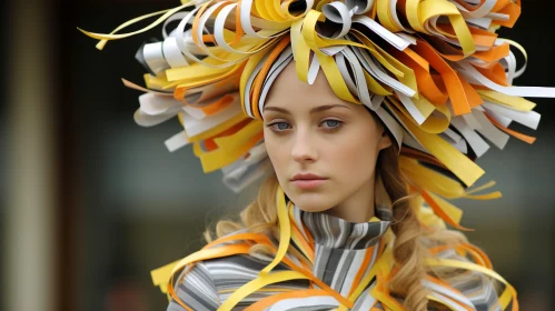 Impressive Multidimensional Hat in Bright Colors | Fashion Photography