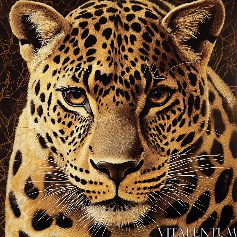 Jaguar Close-Up - Big Cat Artwork AI Image