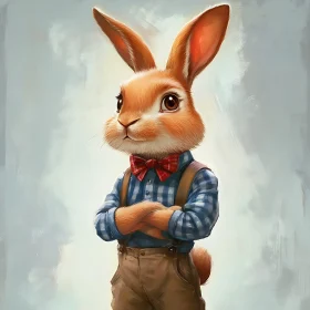 Sophisticated Rabbit Character