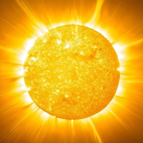 Golden Sun: A Fiery Texture