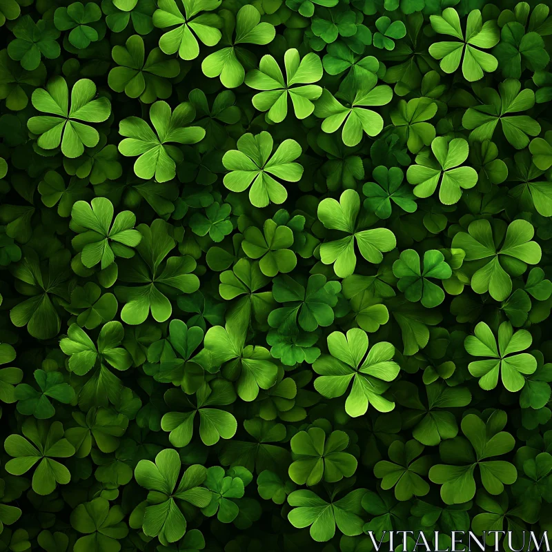 AI ART Verdant Clover Patch: A Symbol of Fortune