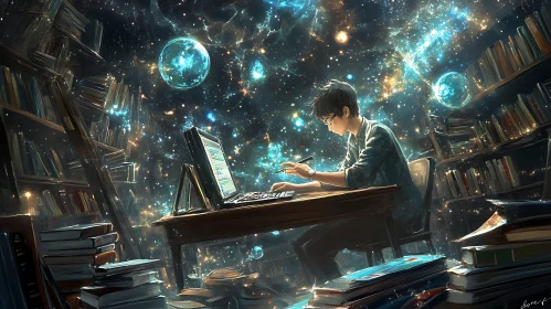 Celestial Programmer in Book Sanctuary