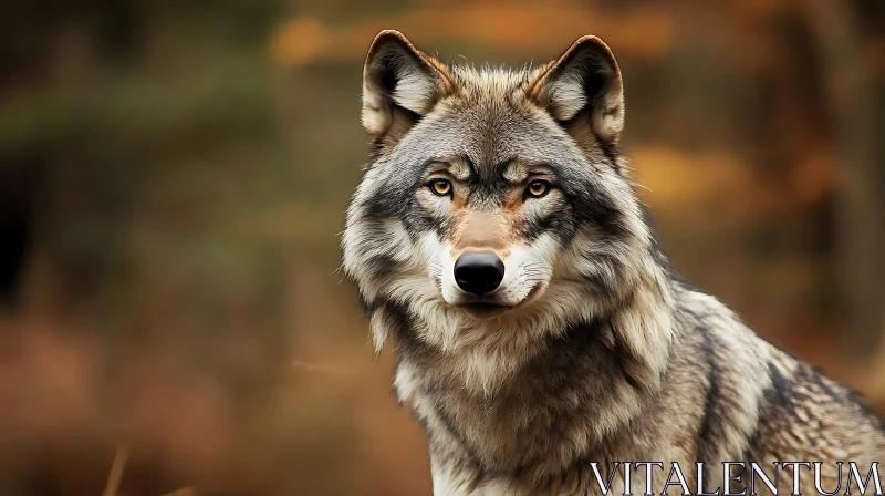 AI ART Wolf Gaze: A Portrait of Wilderness