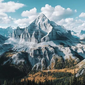 Snow-Capped Mountain Landscape