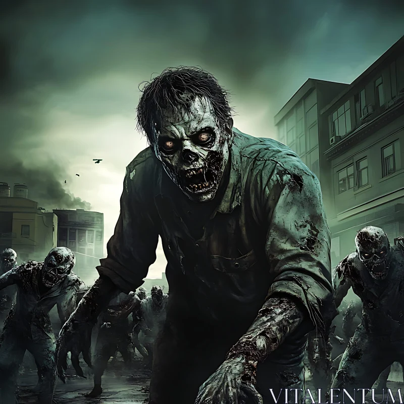 Zombie Horde AI Image