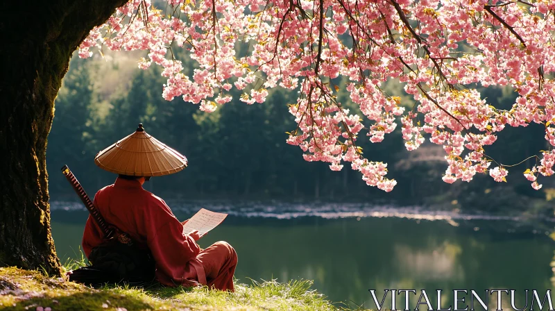 Warrior's Respite: Reading by the Lake