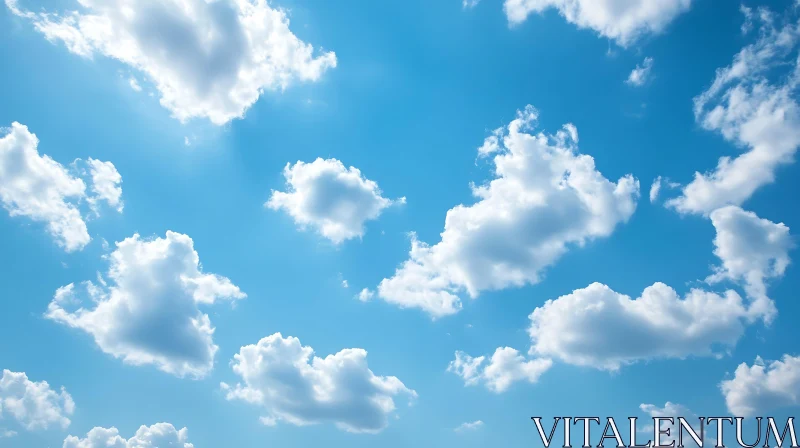 White Clouds on Blue Sky