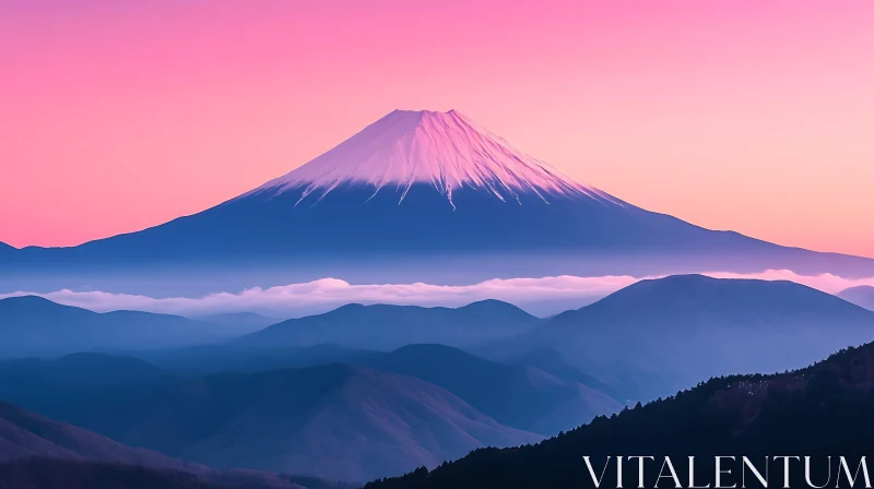 Mount Fuji at Sunset