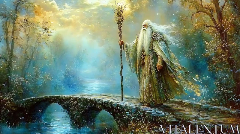 Old Wizard in Ethereal Forest